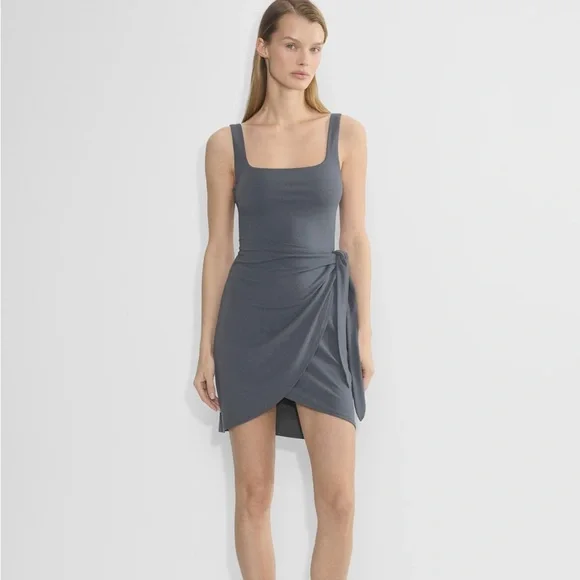 Wilfred Wrap Tank Dress in Sage - Picture 3 of 3
